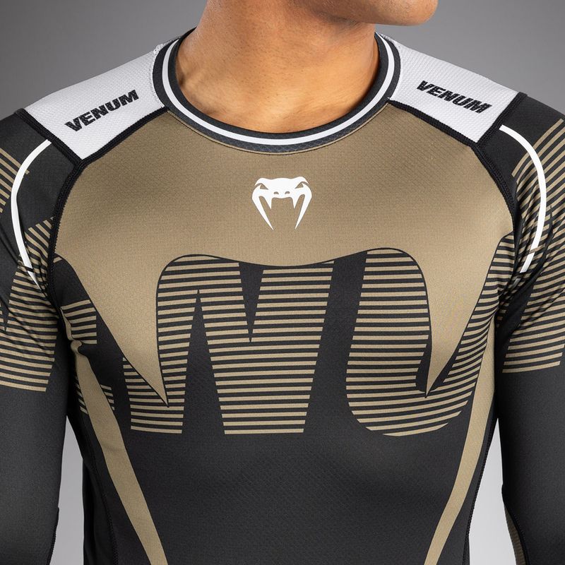 Мъжки рашгард с дълъг ръкав Venum Adrenaline Rashguard black/sand 5