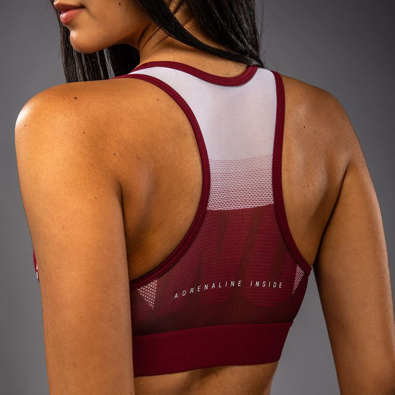 Спортен сутиен Venum Adrenaline burgundy/pink 4