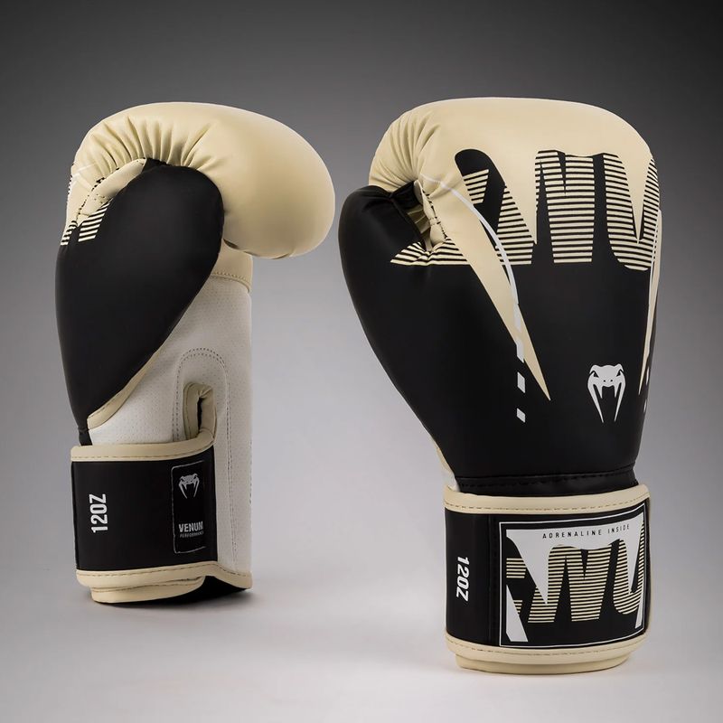 Боксови ръкавици Venum Adrenaline Boxing black/ivory 2