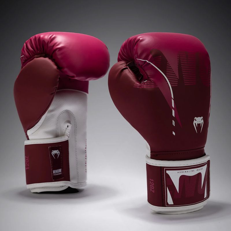 Боксови ръкавици Venum Adrenaline Boxing burgundy/pink 2