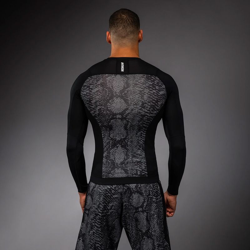 Мъжки рашгард с дълъг ръкав Venum G-Fit Scales Rashguard black/charcoal grey 2