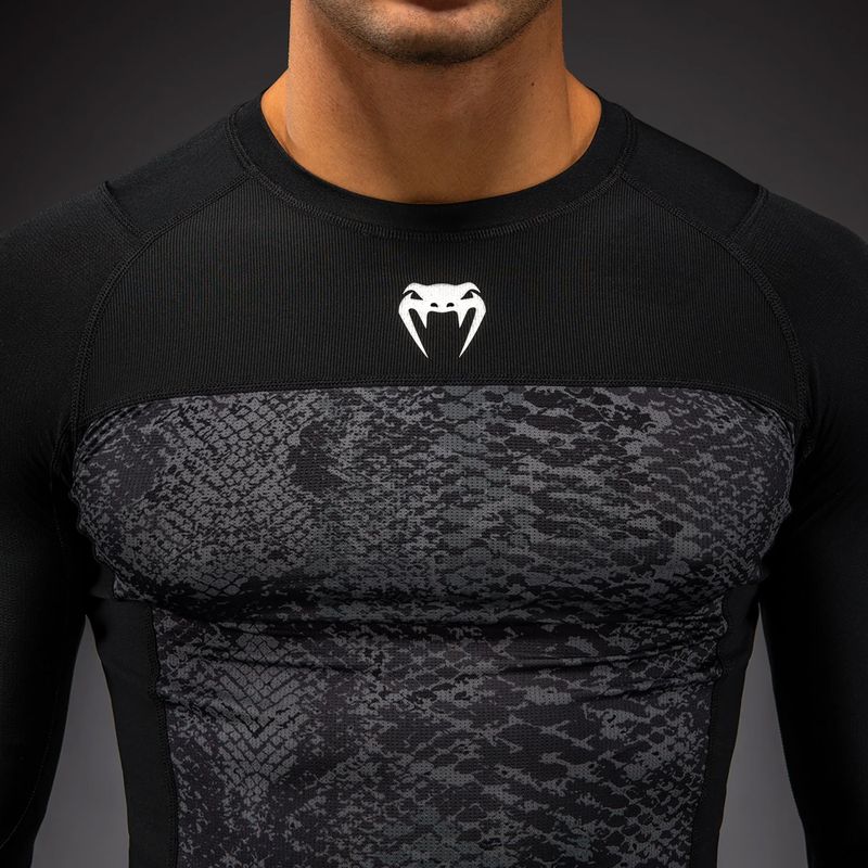 Мъжки рашгард с дълъг ръкав Venum G-Fit Scales Rashguard black/charcoal grey 4