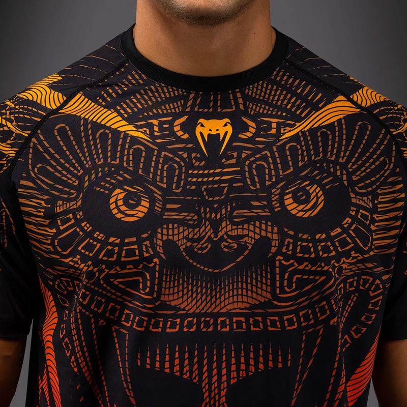 Мъжка тениска Venum Quetzal Fury Dry-Tech black/fury red/tangerine 5