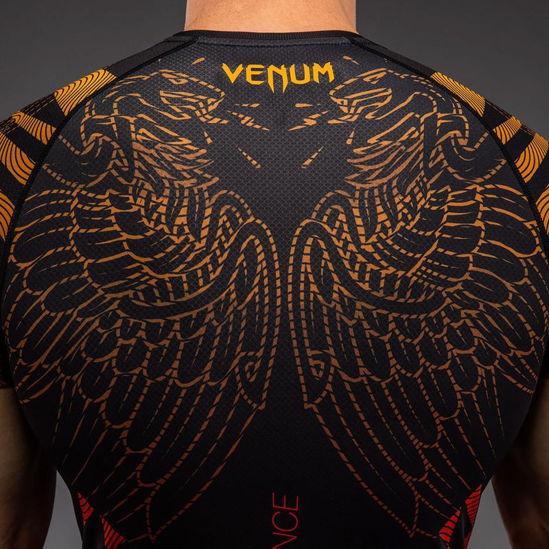 Мъжки рашгард Venum Quetzal Fury Rashguard black/fury red/tangerine 5