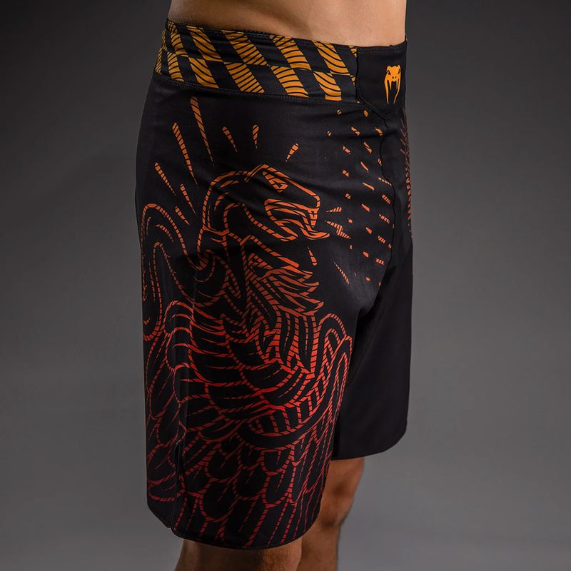 Мъжки шорти за тренировка Venum Quetzal Fury Fightshorts black/fury red/tangerine 4