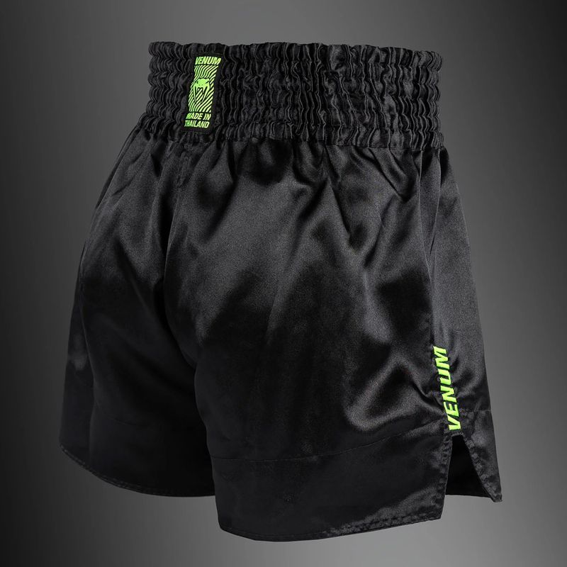 Мъжки шорти за тренировка Venum Classic Evo Muay Thai black/neon yellow 4