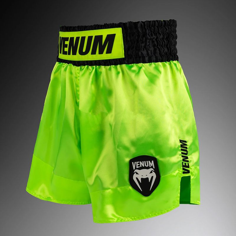 Mъжки шорти за тренировка Venum Classic Evo Muay Thai neon yellow/black 3