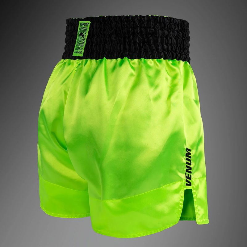 Mъжки шорти за тренировка Venum Classic Evo Muay Thai neon yellow/black 4
