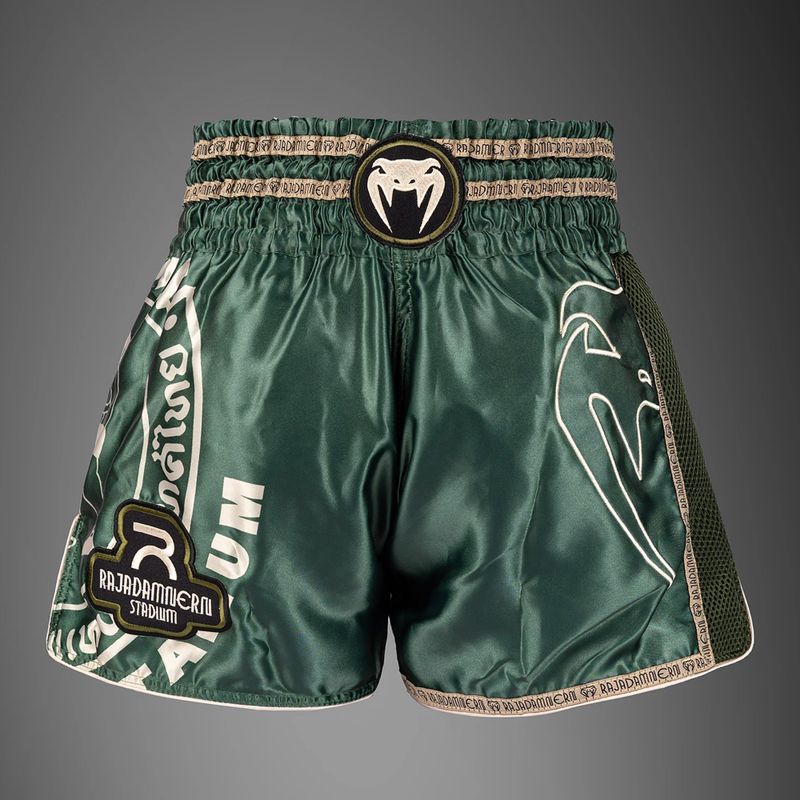 Мъжки шорти за тренировка Venum x Rajadamnern Muay Thai military green 2