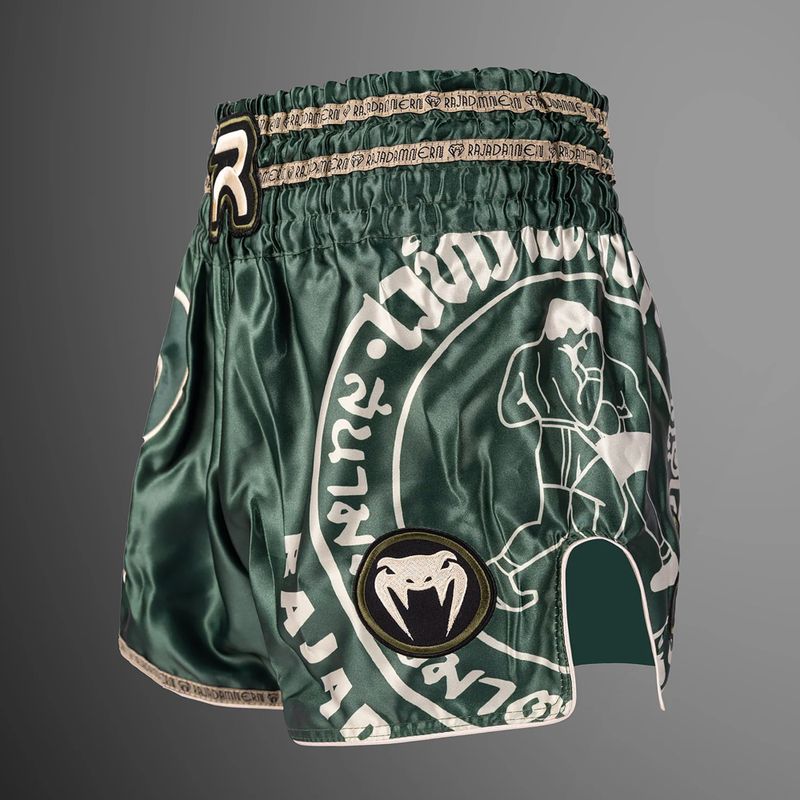 Мъжки шорти за тренировка Venum x Rajadamnern Muay Thai military green 3
