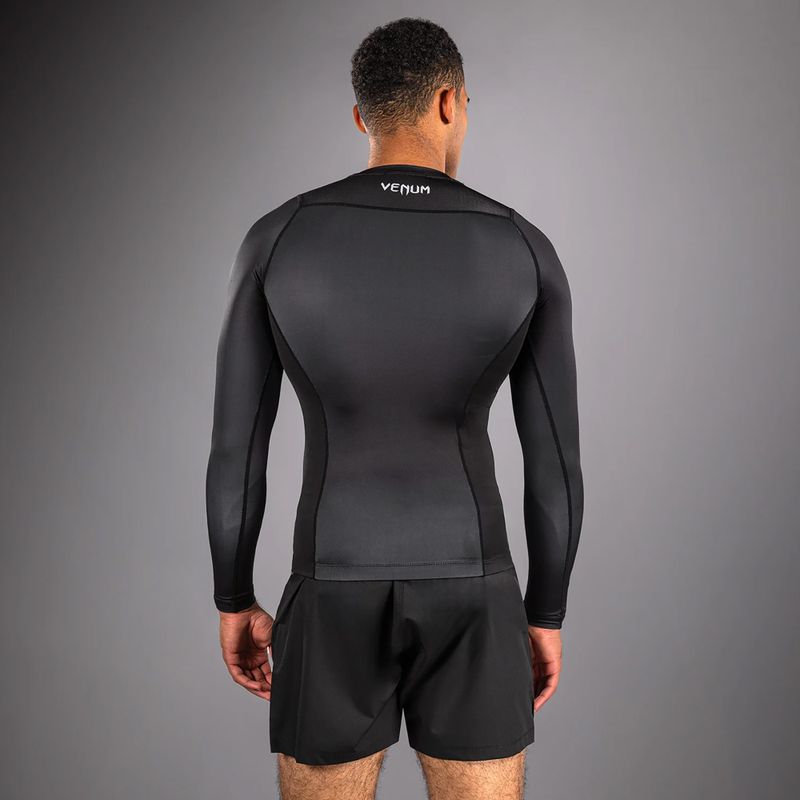 Мъжки рашгард с дълъг ръкав Venum No Gi Rashguards Rashguard black/silver grey 3