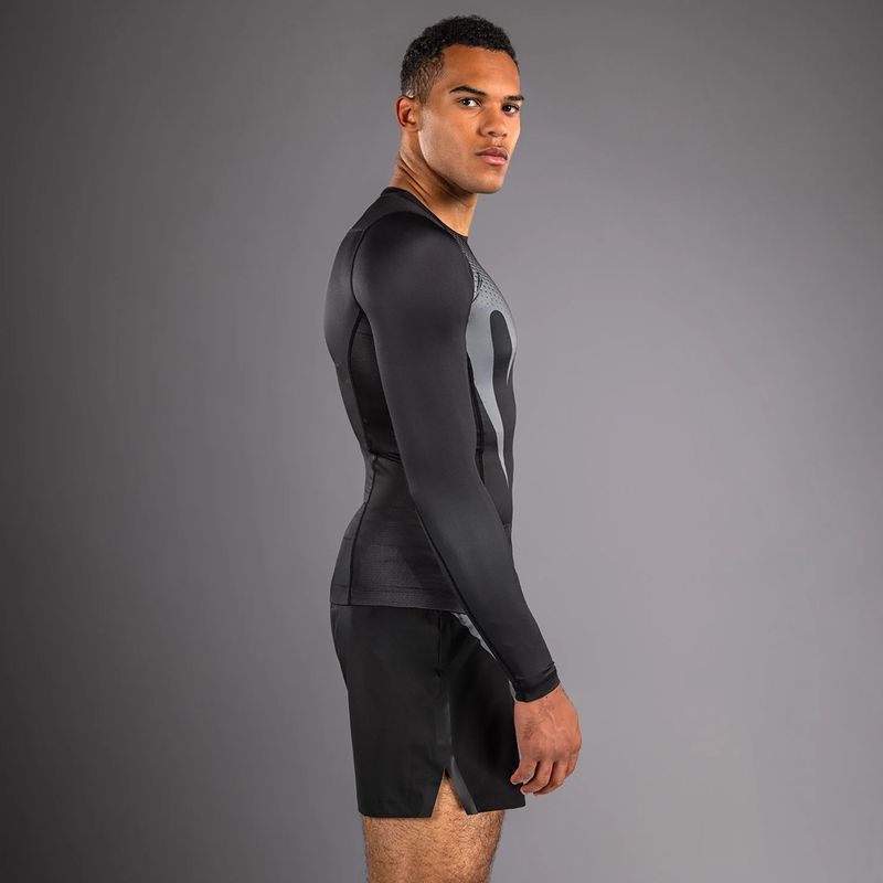 Мъжки рашгард с дълъг ръкав Venum No Gi Rashguards Rashguard black/silver grey 5