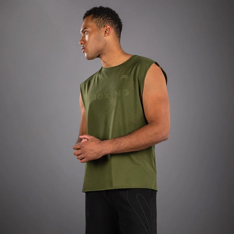 Мъжка тениска Venum Boxing VT Sleeveless military green 4