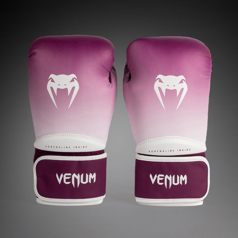 Дамски боксови ръкавици Venum Iris Boxing plum/white 3