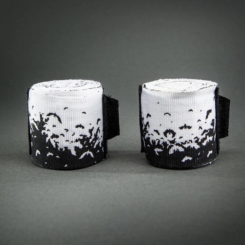 Боксови бандажи Venum Bats Night Handwraps 200 cm black/white 2
