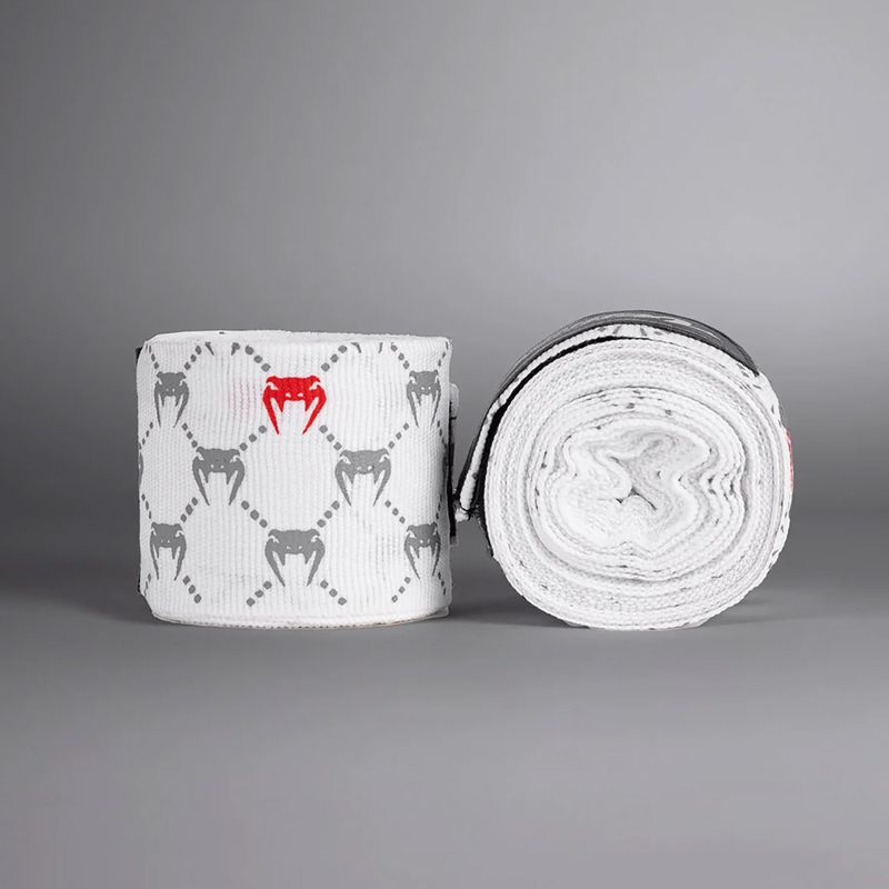 Боксови бандажи Venum Monogram Hand Wraps Advanced 250 cm white 2