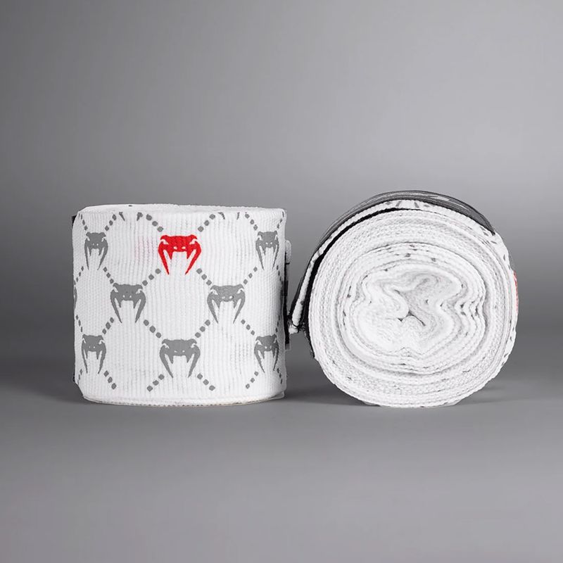 Боксови бандажи Venum Monogram Hand Wraps Advanced 400 cm white 2