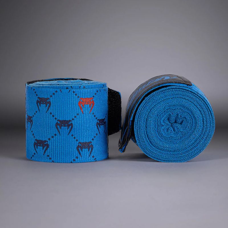 Боксови бандажи Venum Monogram Hand Wraps Advanced 250 cm blue 2