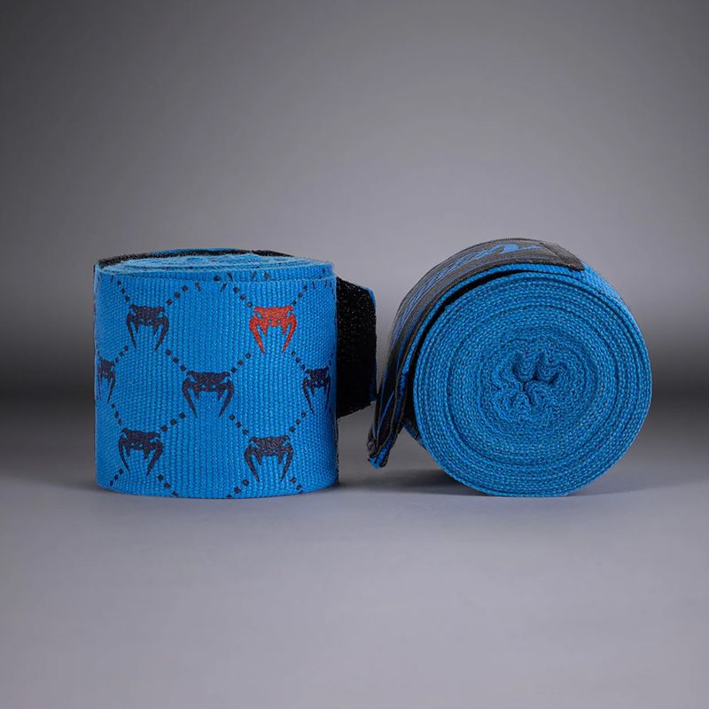 Боксови бандажи Venum Monogram Hand Wraps Advanced 400 cm blue 2