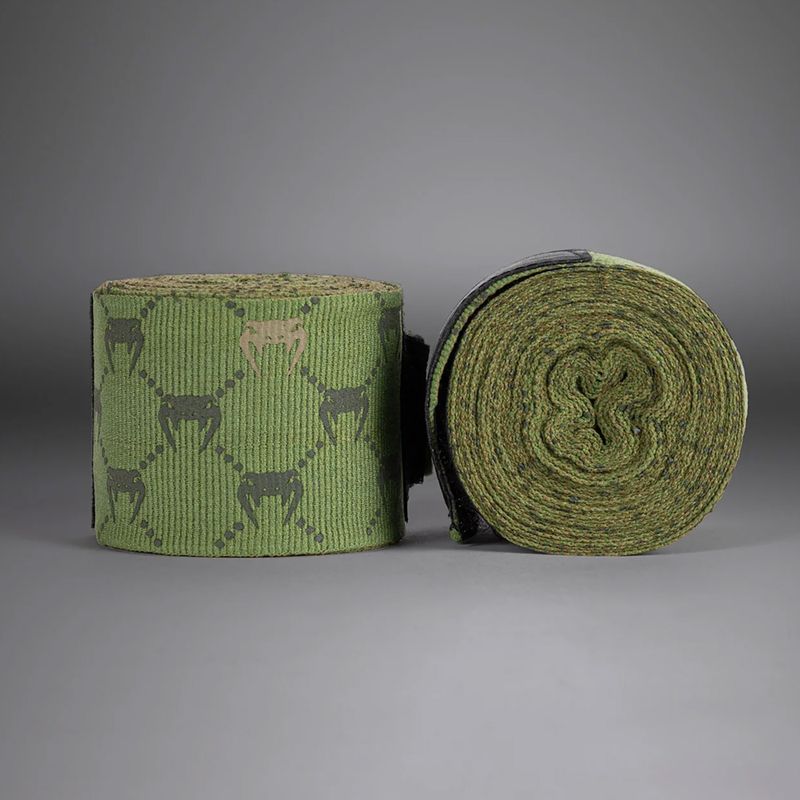 Боксови бандажи Venum Monogram Hand Wraps Advanced 250 cm khaki 2