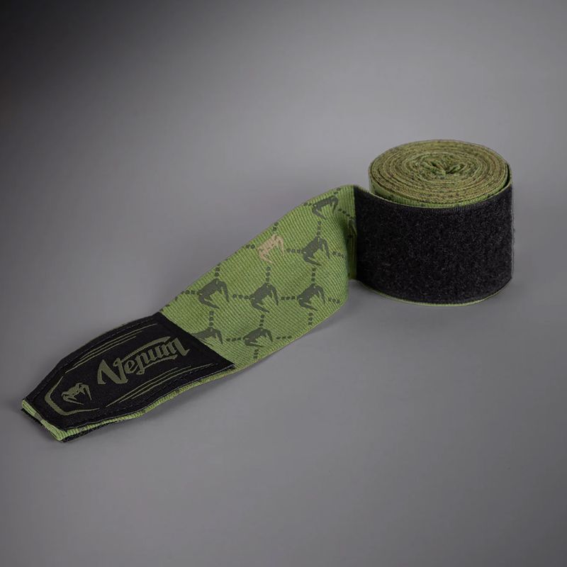 Боксови бандажи Venum Monogram Hand Wraps Advanced 250 cm khaki 3