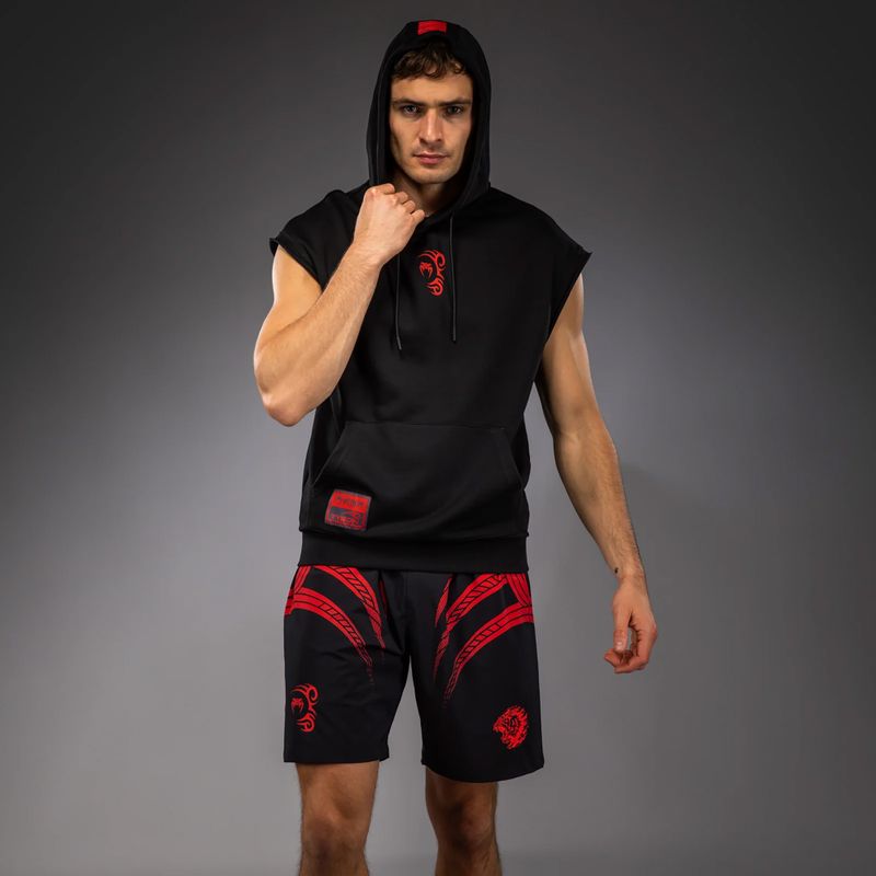 Мъжки суитшърт Venum x Mike Tyson Tiger Sleeveless Hoodie deep black/intense red 4