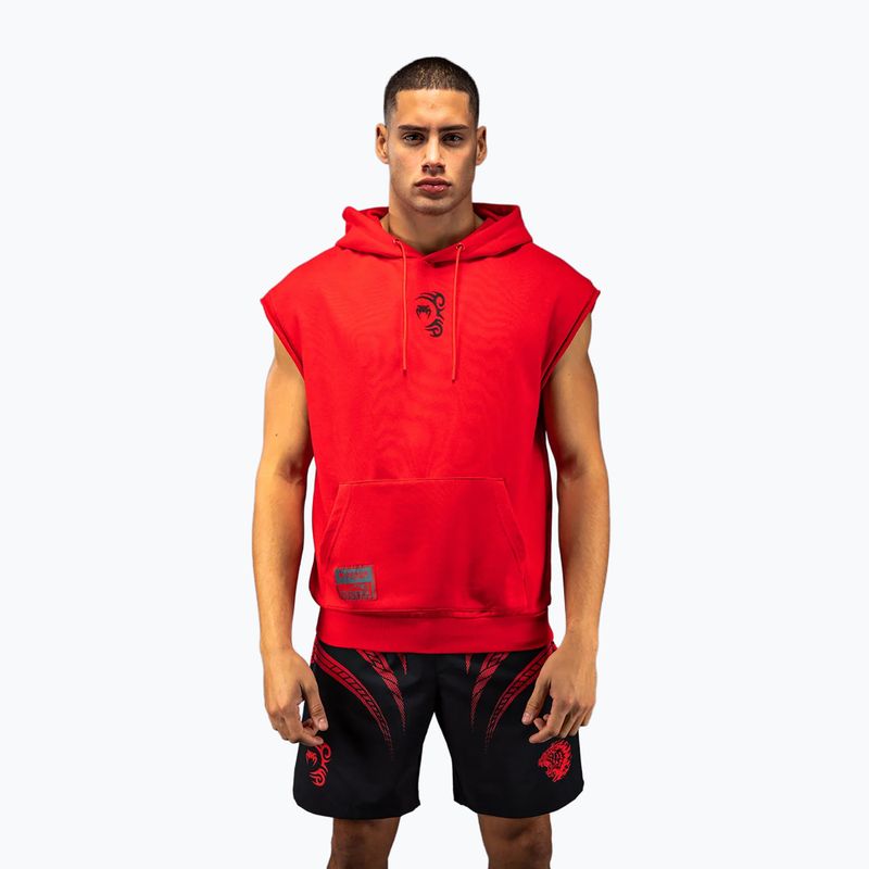 Мъжки суитшърт Venum x Mike Tyson Tiger Sleeveless Hoodie intense red/deep black