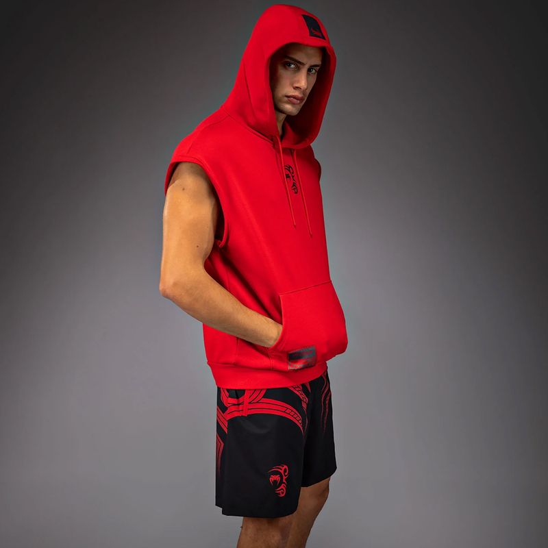 Мъжки суитшърт Venum x Mike Tyson Tiger Sleeveless Hoodie intense red/deep black 4