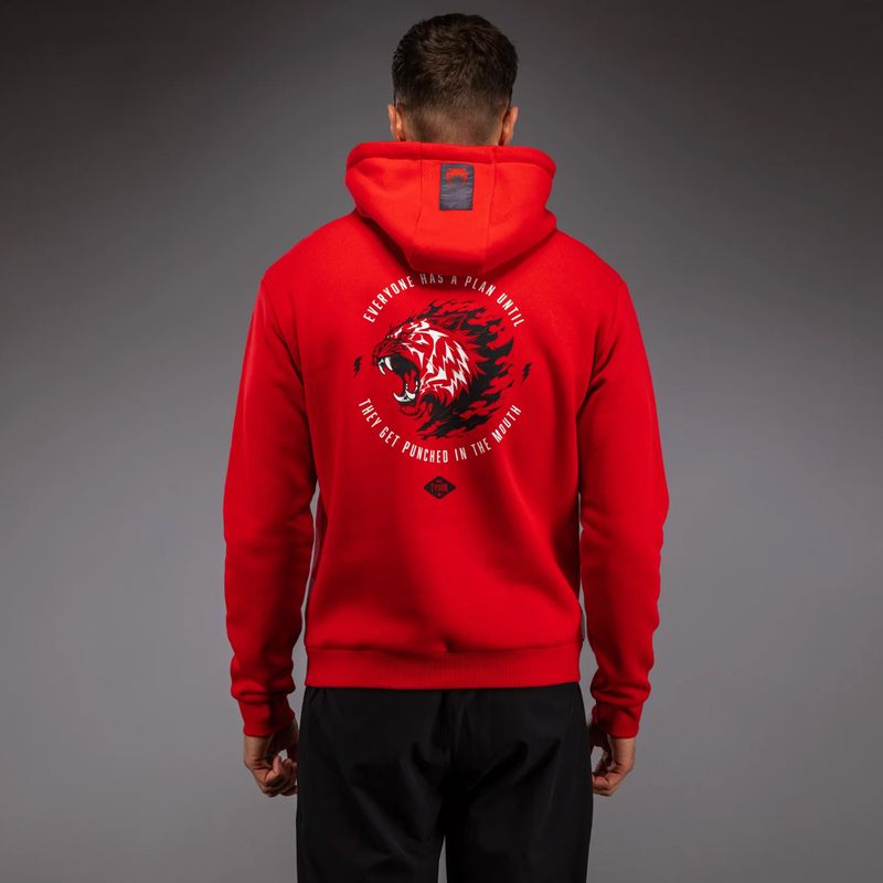 Мъжки суитшърт Venum x Mike Tyson Tiger Hoodie intense red/deep black 3