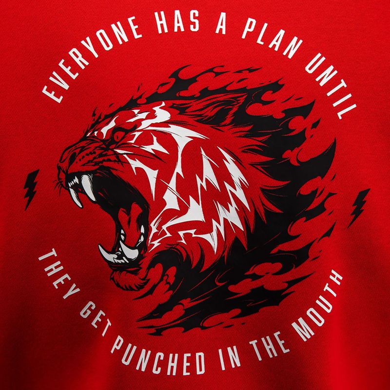 Мъжки суитшърт Venum x Mike Tyson Tiger Hoodie intense red/deep black 8