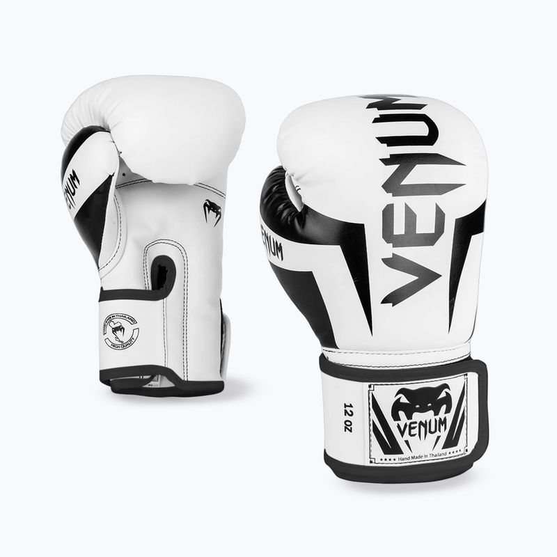 Боксови ръкавици Venum Elite white/black 2