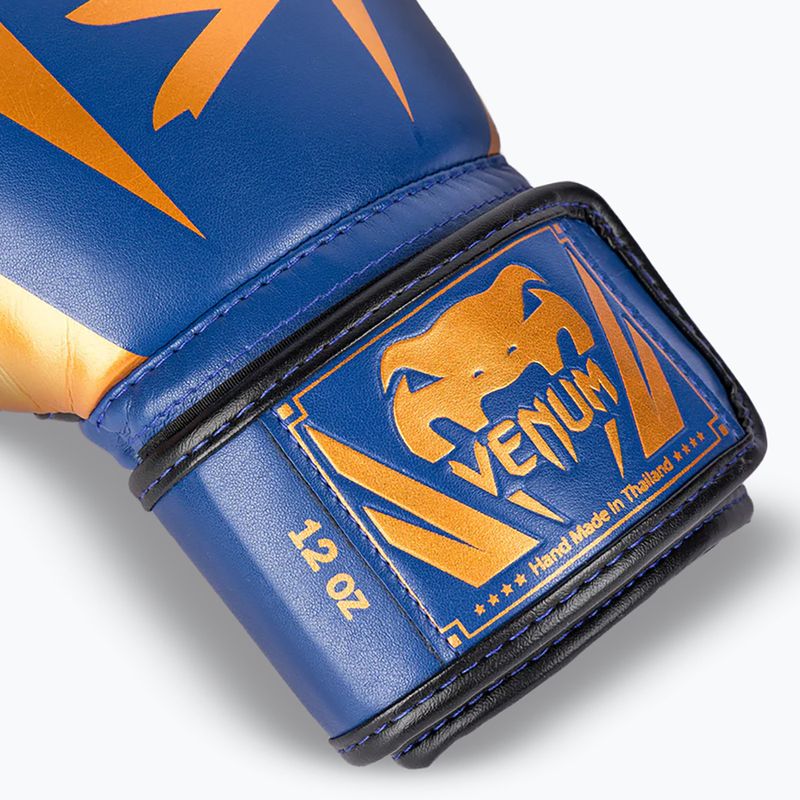 Боксови ръкавици Venum Elite blue/black/copper 3