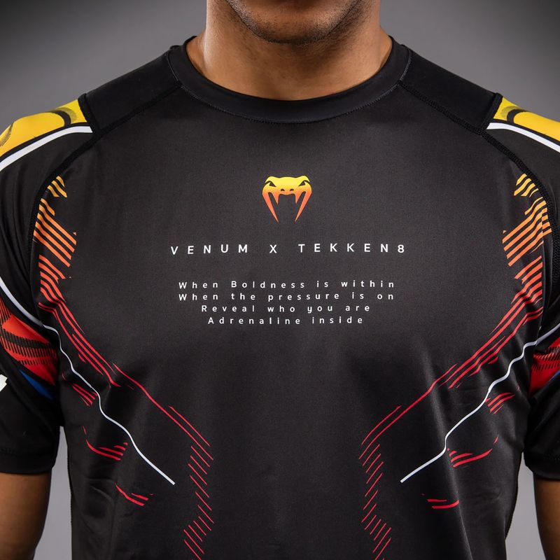 Мъжка тренировъчна тениска Venum x TEKKEN 8 Yoshimitsu Dry-Tech black/orange 6
