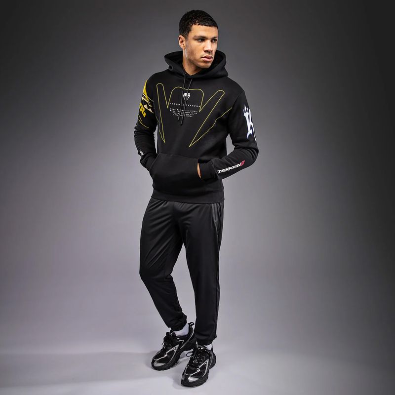 Мъжки суитшърт Venum x TEKKEN 8 King Pullover Hoodie black/yellow 2