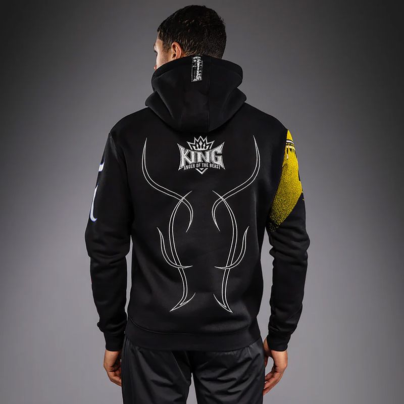 Мъжки суитшърт Venum x TEKKEN 8 King Pullover Hoodie black/yellow 3