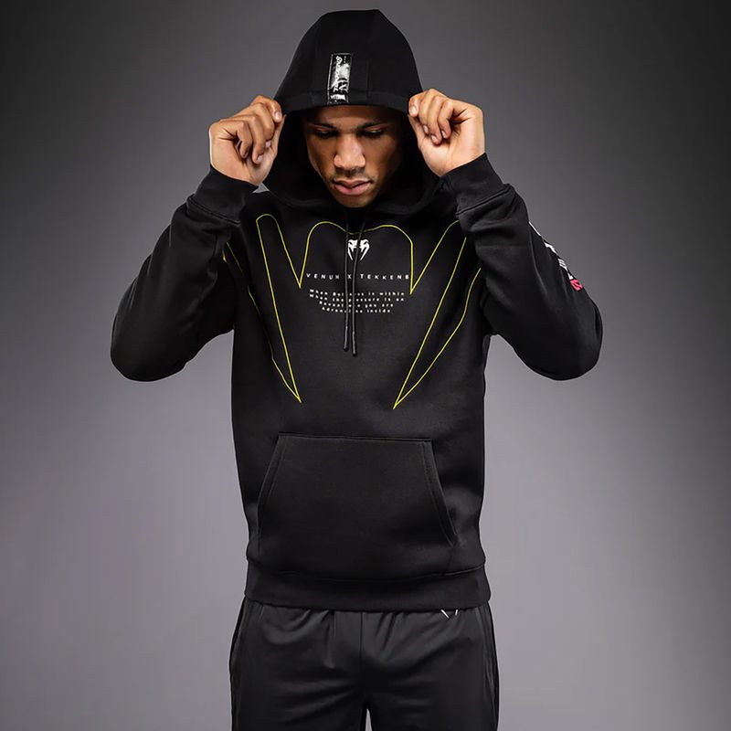 Мъжки суитшърт Venum x TEKKEN 8 King Pullover Hoodie black/yellow 5