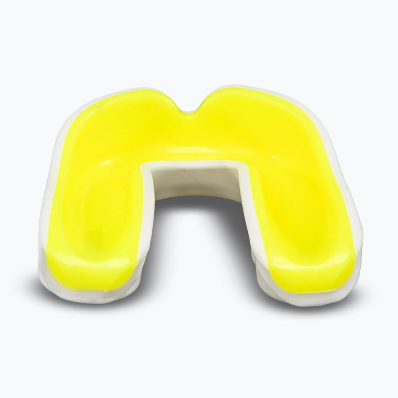 Единичен протектор за уста Venum Challenger white/yellow 2