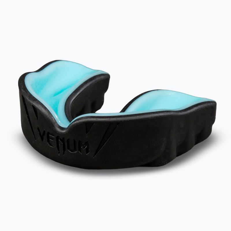 Единичен протектор за уста Venum Challenger black/turquoise 3