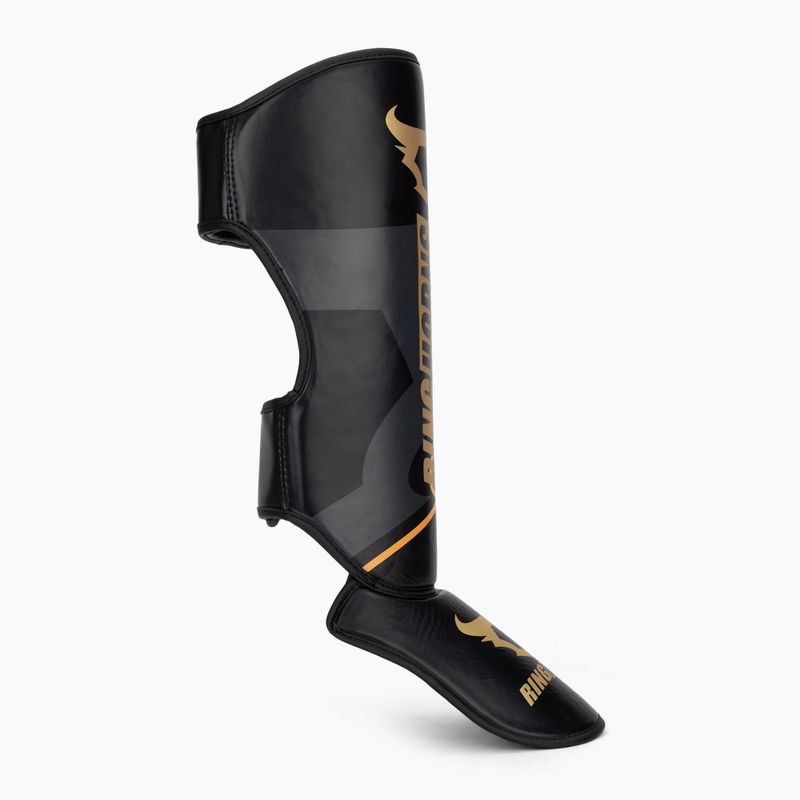 Протектори за пищяли и стъпала Venum Ringhorns Charger Shin black/gold 2