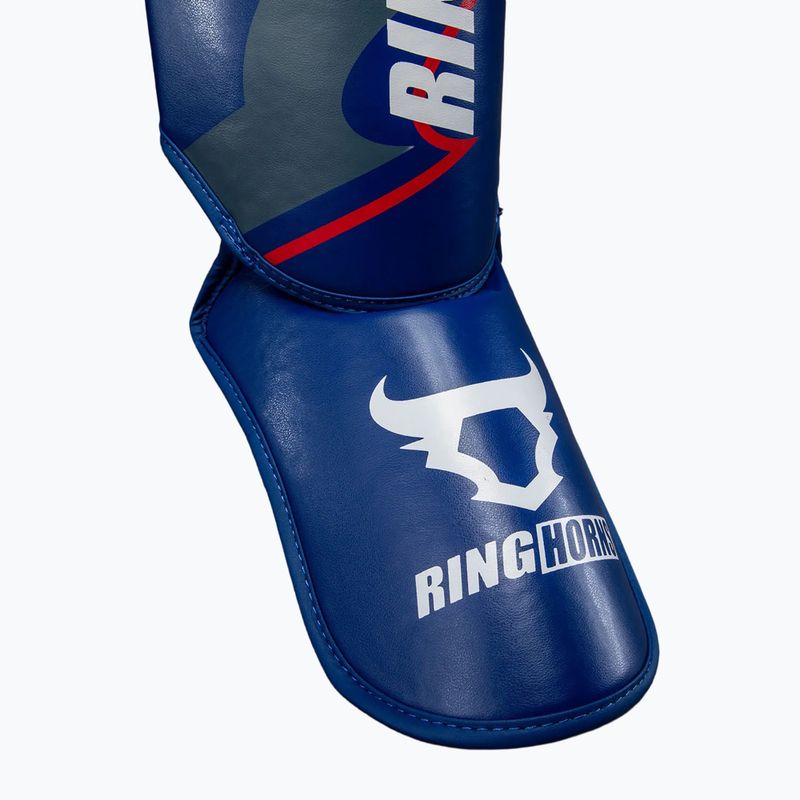 Протектори за пищяли и стъпала Venum Ringhorns Charger Shin navy blue/red 5