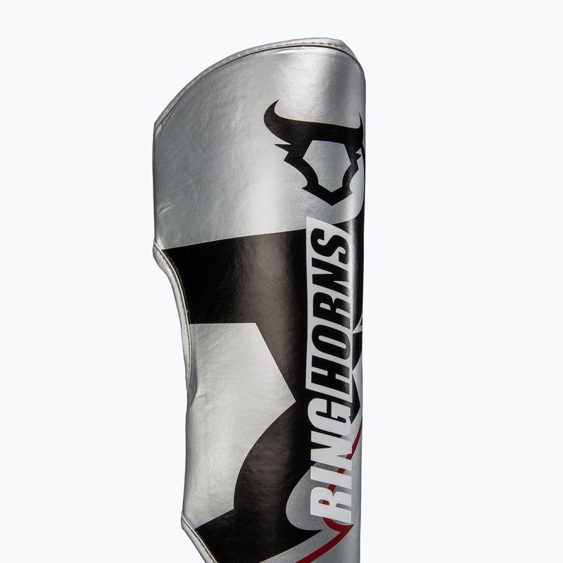 Протектори за пищяли и стъпала Venum Ringhorns Charger Shin silver/black 3