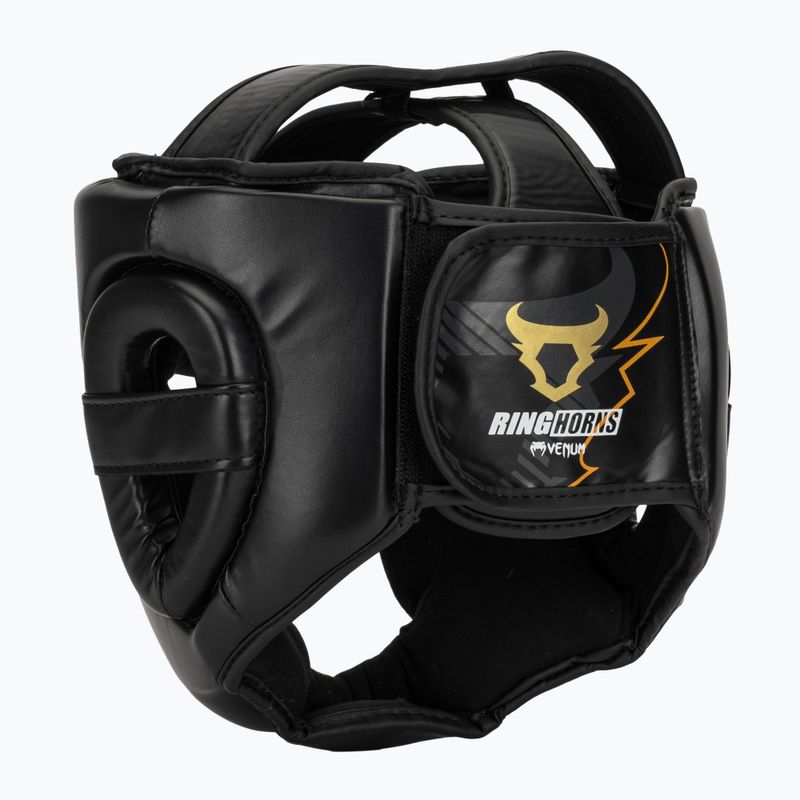Боксова каска Venum Ringhorns Charger Headgear black/gold 3