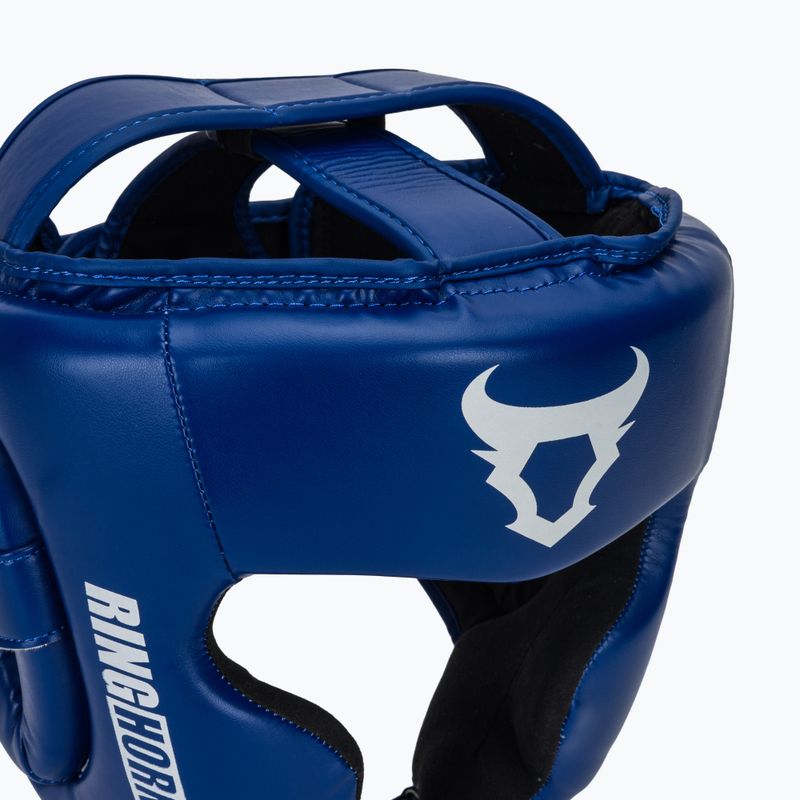 Боксова каска Venum Ringhorns Charger Headgear navy blue/red 4