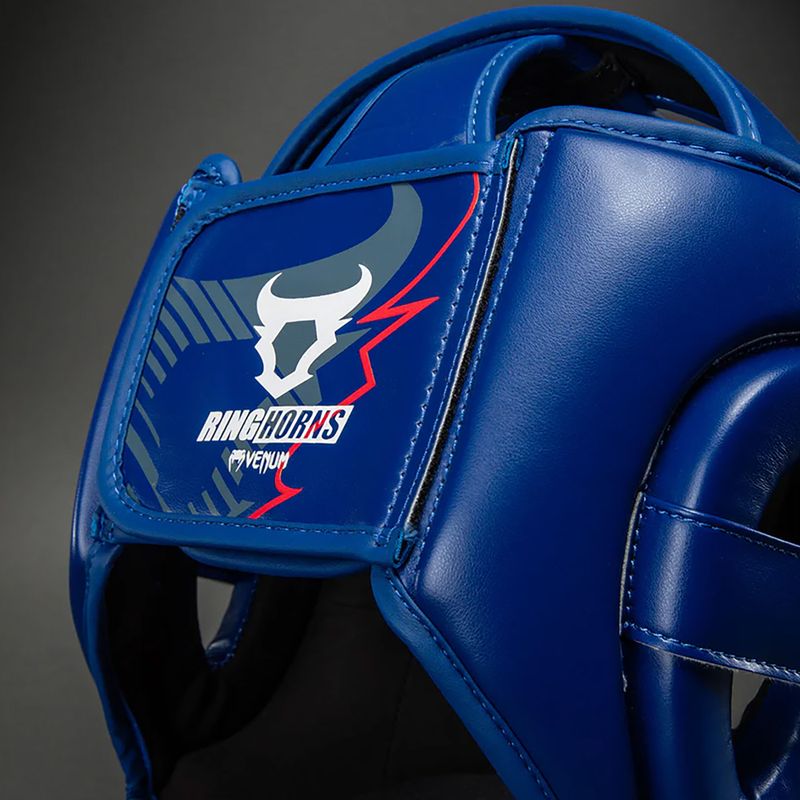 Боксова каска Venum Ringhorns Charger Headgear navy blue/red 5