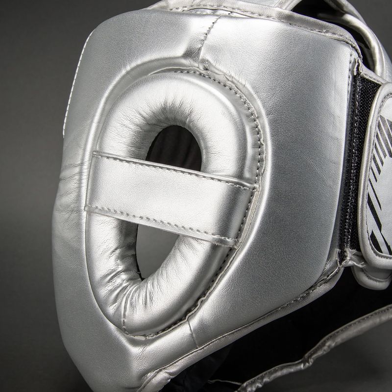 Боксова каска Venum Ringhorns Charger Headgear silver/black 6