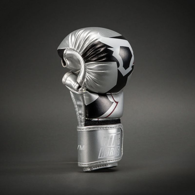 Ръкавици за спаринг Venum Ringhorns Charger silver/black 3