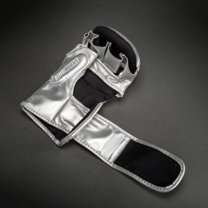 Ръкавици за спаринг Venum Ringhorns Charger silver/black 4