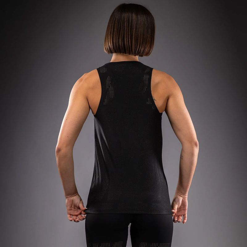 Дамска тениска Venum Lazer Dry Tech black/yellow 3