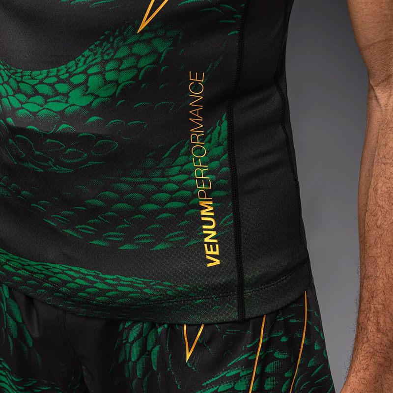 Мъжки рашгард Venum Matupa Short Sleeve black/green/gold 6