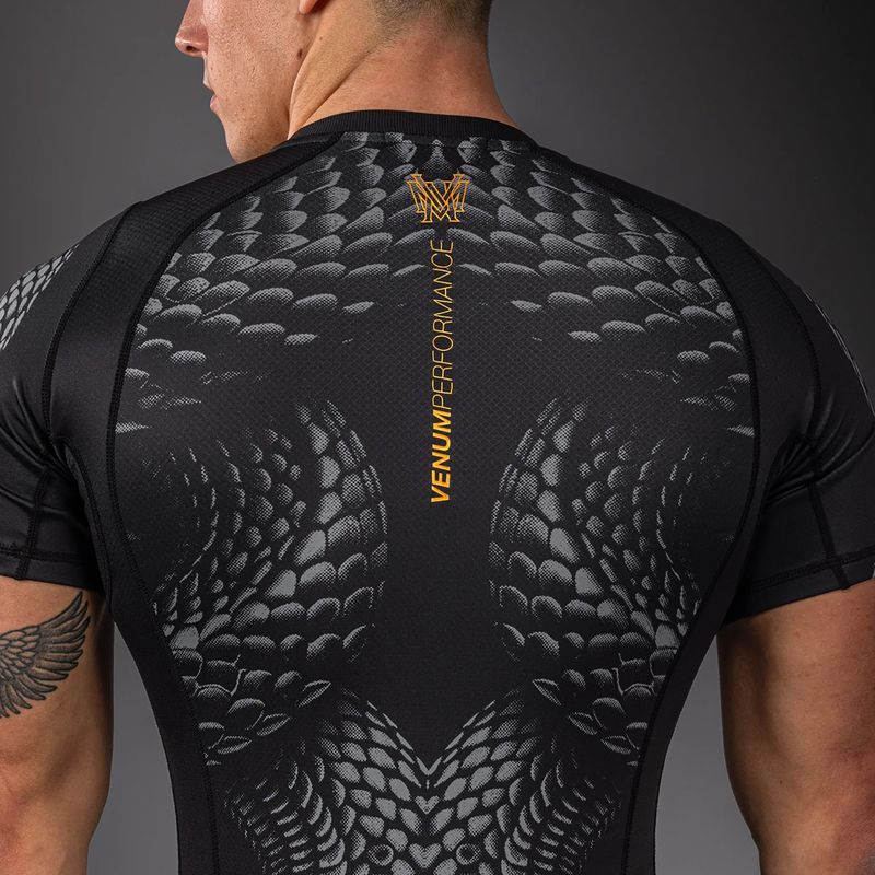 Мъжки рашгард Venum Matupa Short Sleeve black/grey/gold 6